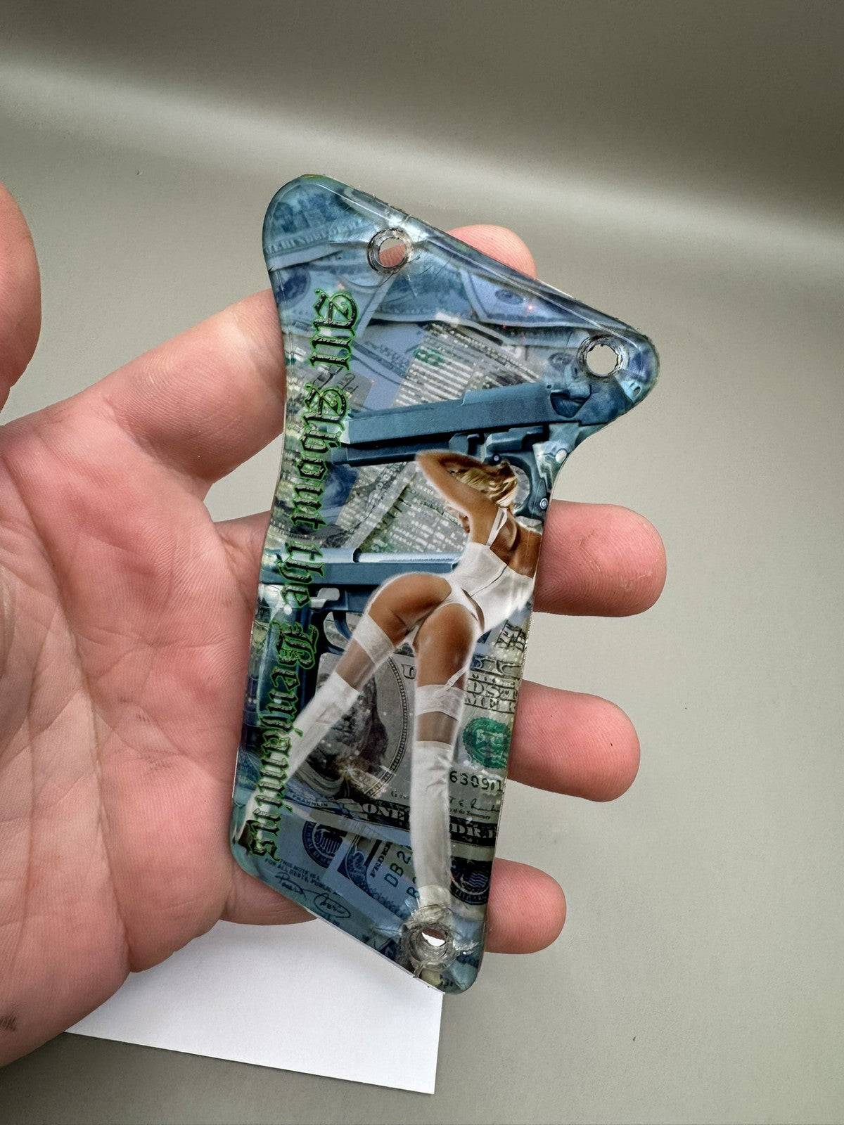 Dye DM6 Paintball Grip Panels Custom Money Print