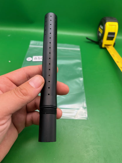 Field One Acculock Barrel Tip Dust Black 8" Ported Aluminum