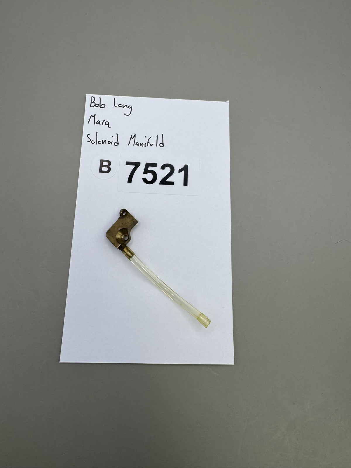 Bob Long Marq Solenoid Manifold Brass