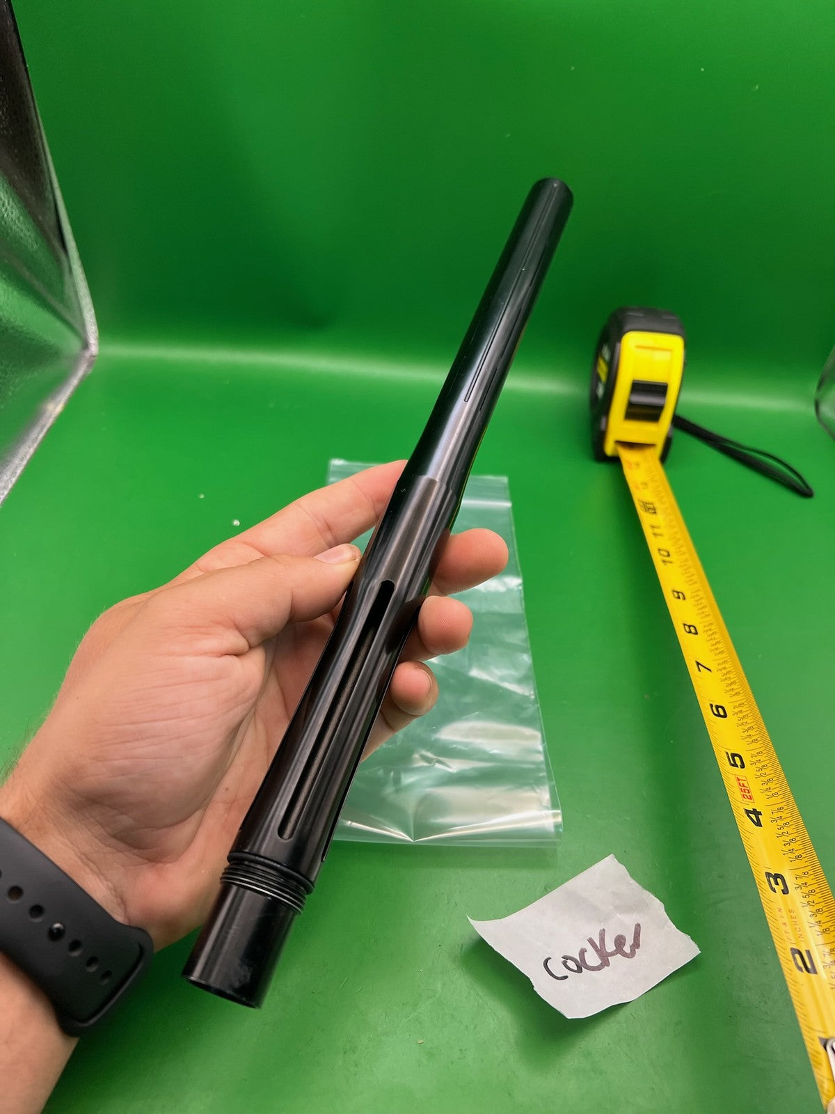Infamous Silencio OG-1 One Piece Insert Barrel 14" Autococker Cocker Gloss Black