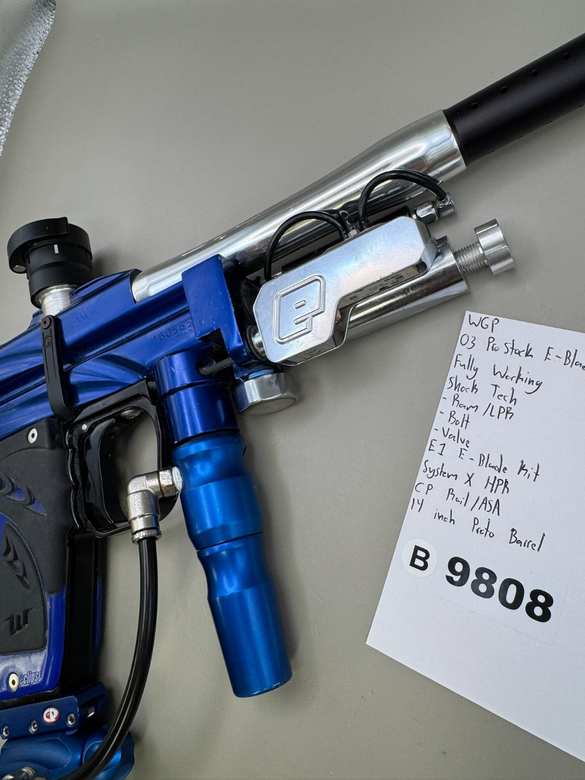WGP 03 Pro Stock E-Blade Autococker - Paintball Marker Fully Working