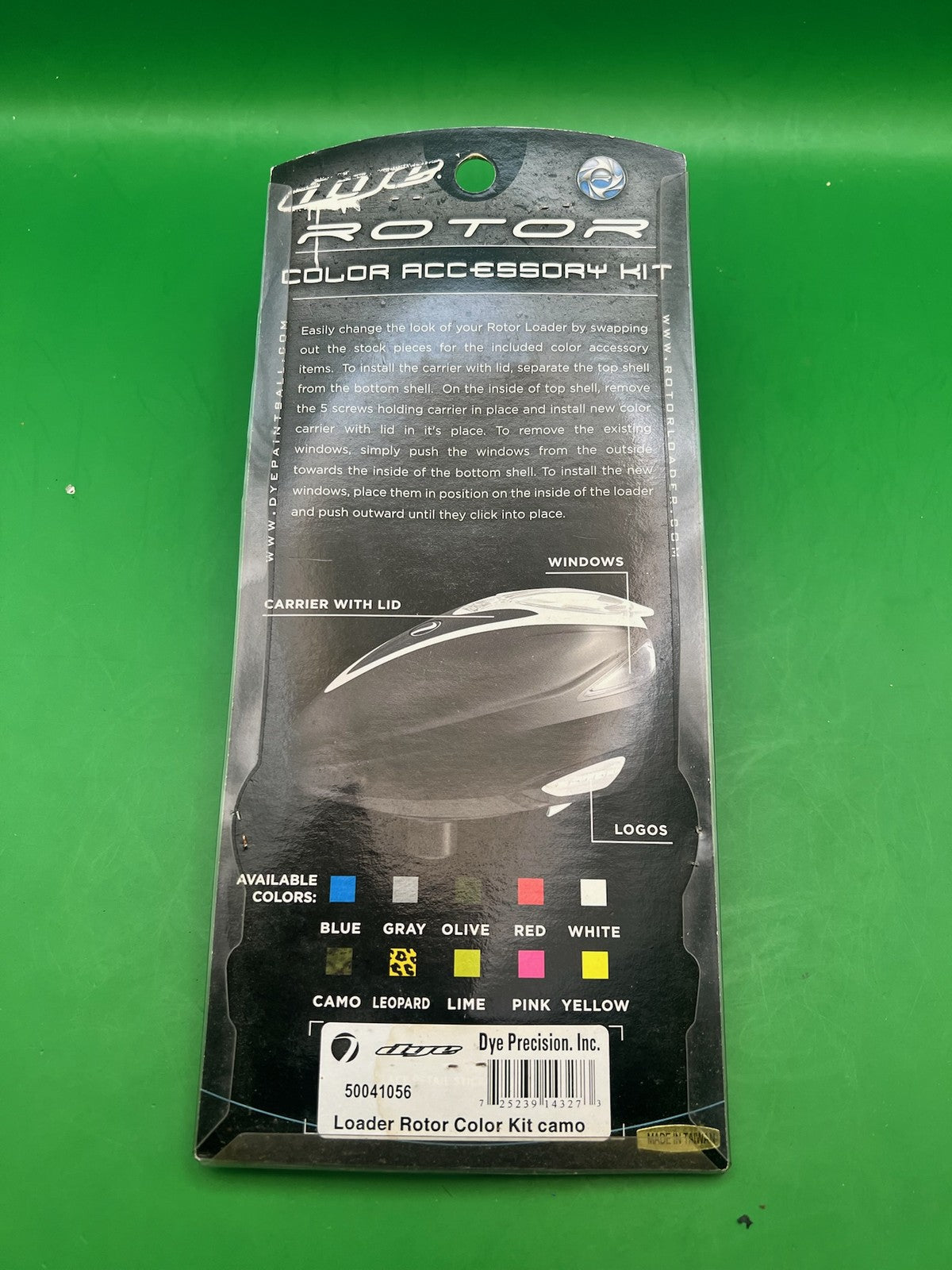 Dye Rotor Loader Color Accessory Kit Camo Carrier Windows Logos