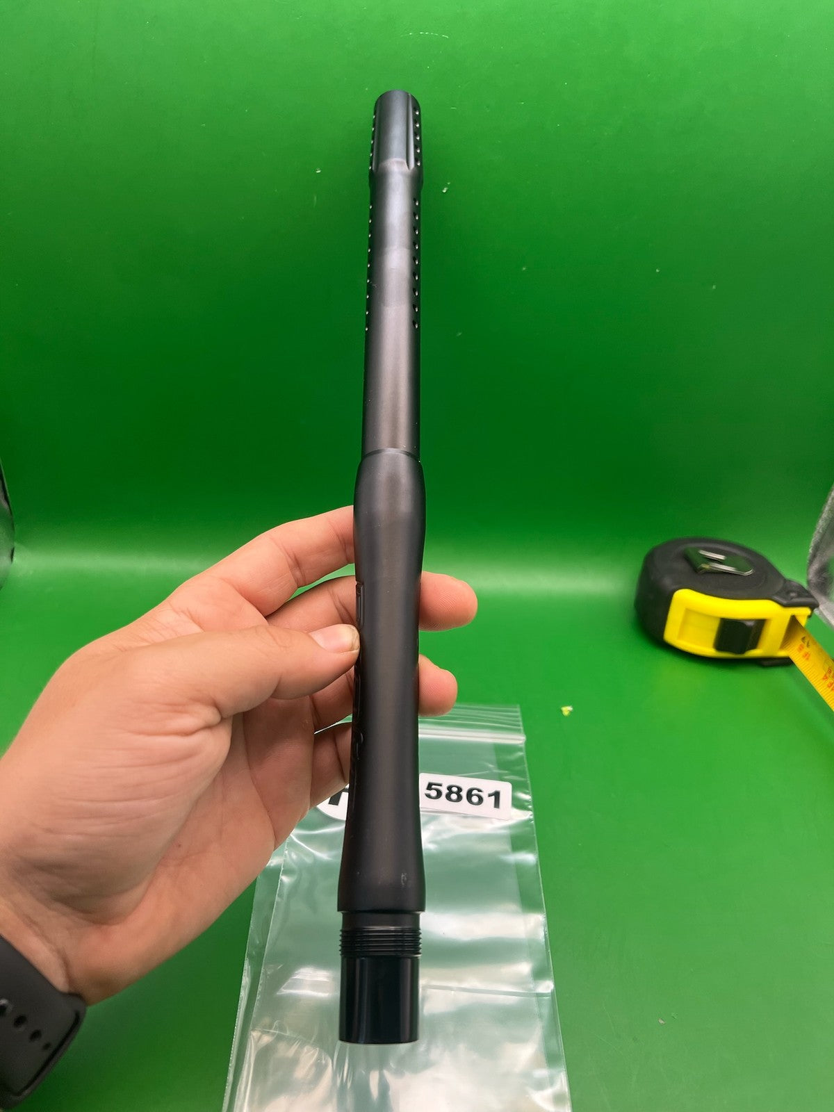 Proto 2 Piece Autococker Paintball Barrel 14" .694 Black - used paintball barrel (two-piece) - black