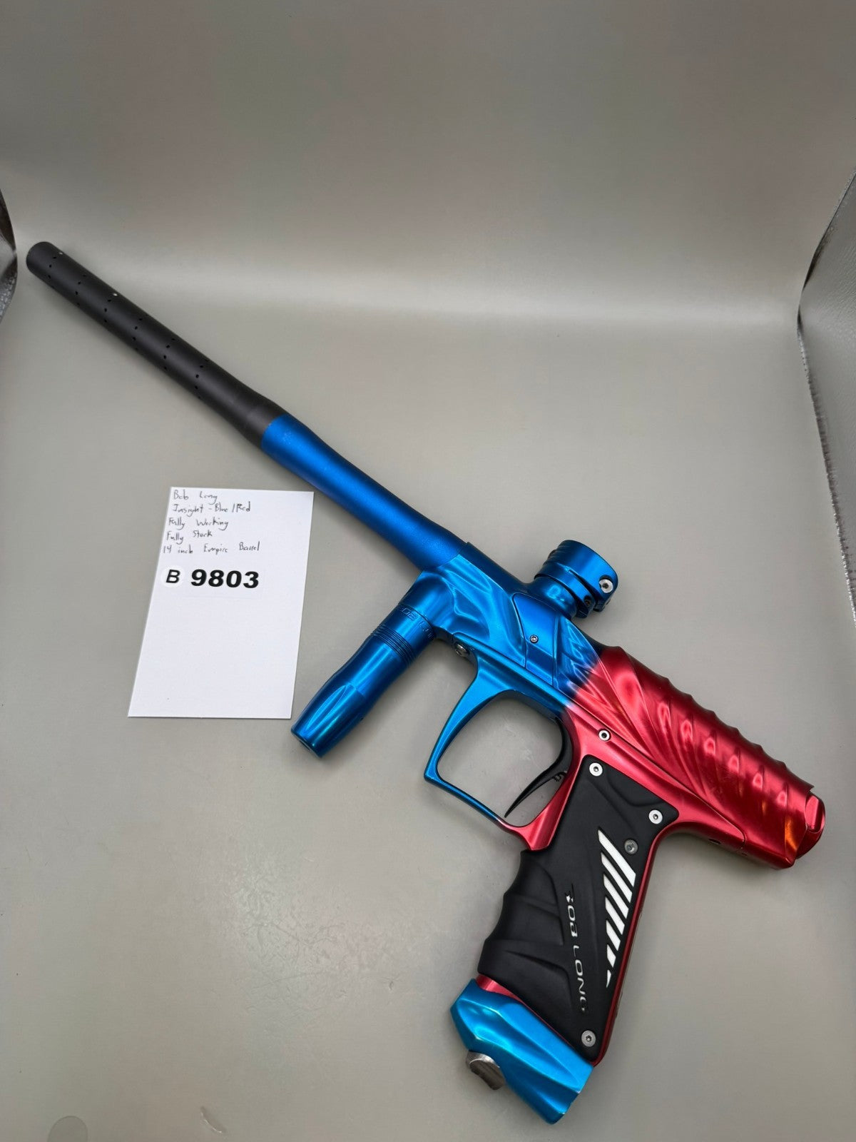 Bob Long Insight - Blue/Red - Paintball Marker Fully Working