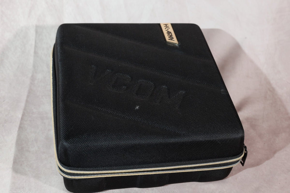 HK Army VCOM Paintball Marker Case Black Gold Hard Shell Carrying Storage