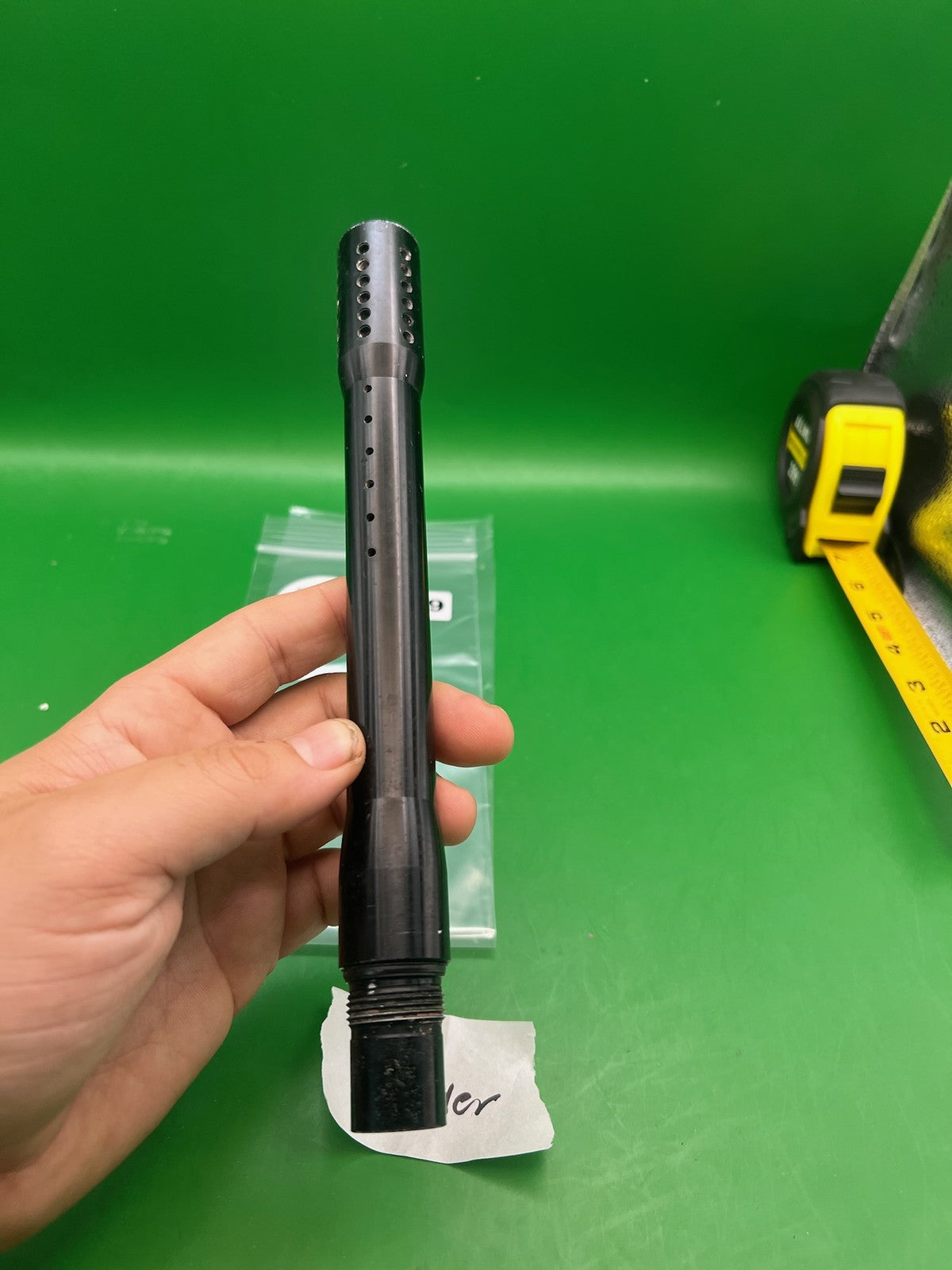 Spyder Barrel 9" .680 Black - used paintball barrel - black