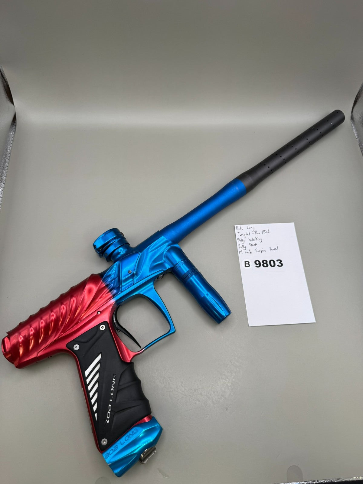 Bob Long Insight - Blue/Red - Paintball Marker Fully Working