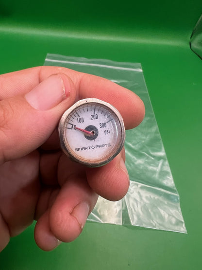 Smart Parts Mini Pressure Gauge 0-300 PSI Chrome ION Shocker SFT Nerve