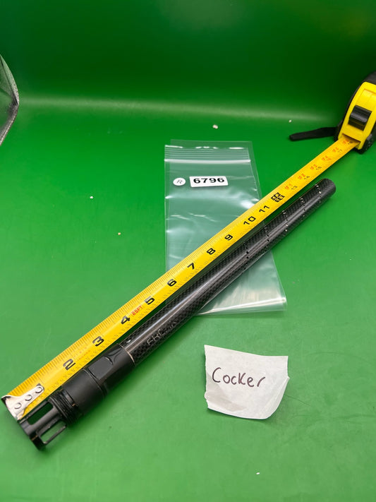 Freak Carbon Fiber Barrel Tip Autococker Cocker - used paintball barrel tip - black/carbon
