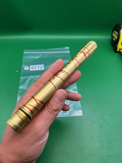 Dye Ultralite UL 14" Front Barrel Tip Gold Red Splash UL ULS GEO EGO LUXE