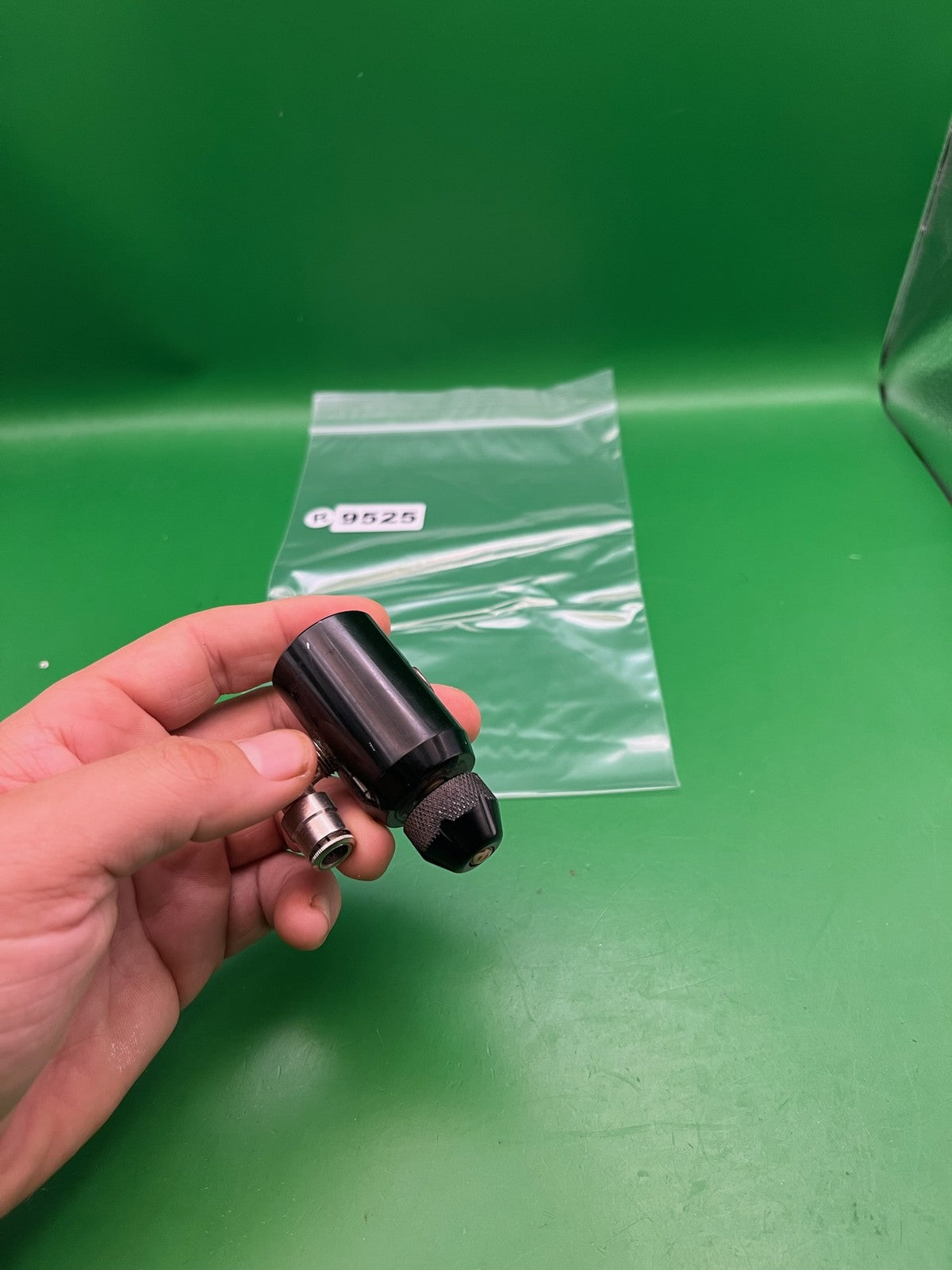 Custom Products CP ASA Black Gloss Knurled Knob w/ Elbow Fitting