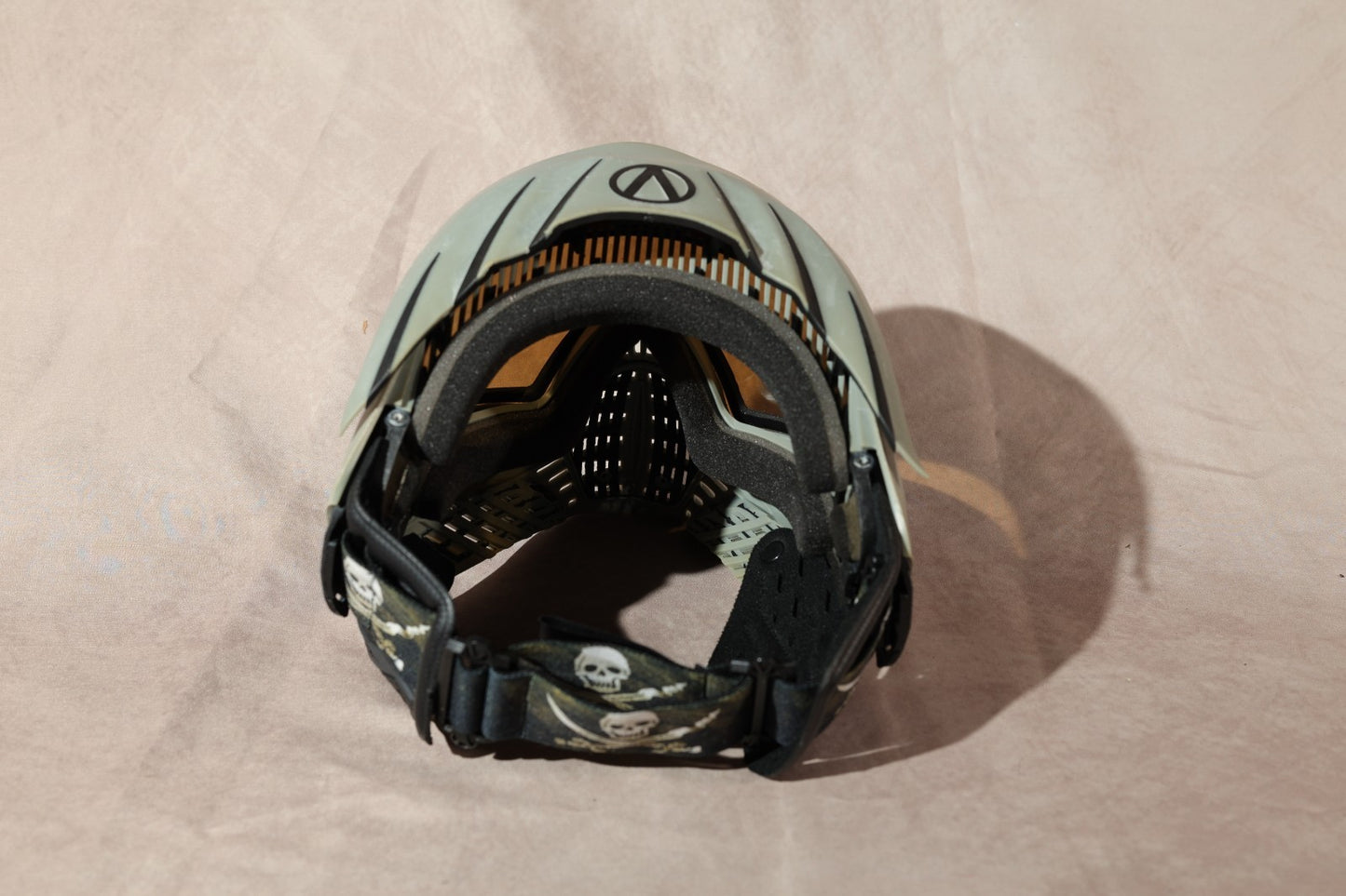 Virtue VIO Paintball Mask Olive Green Black with Play To Win Strap