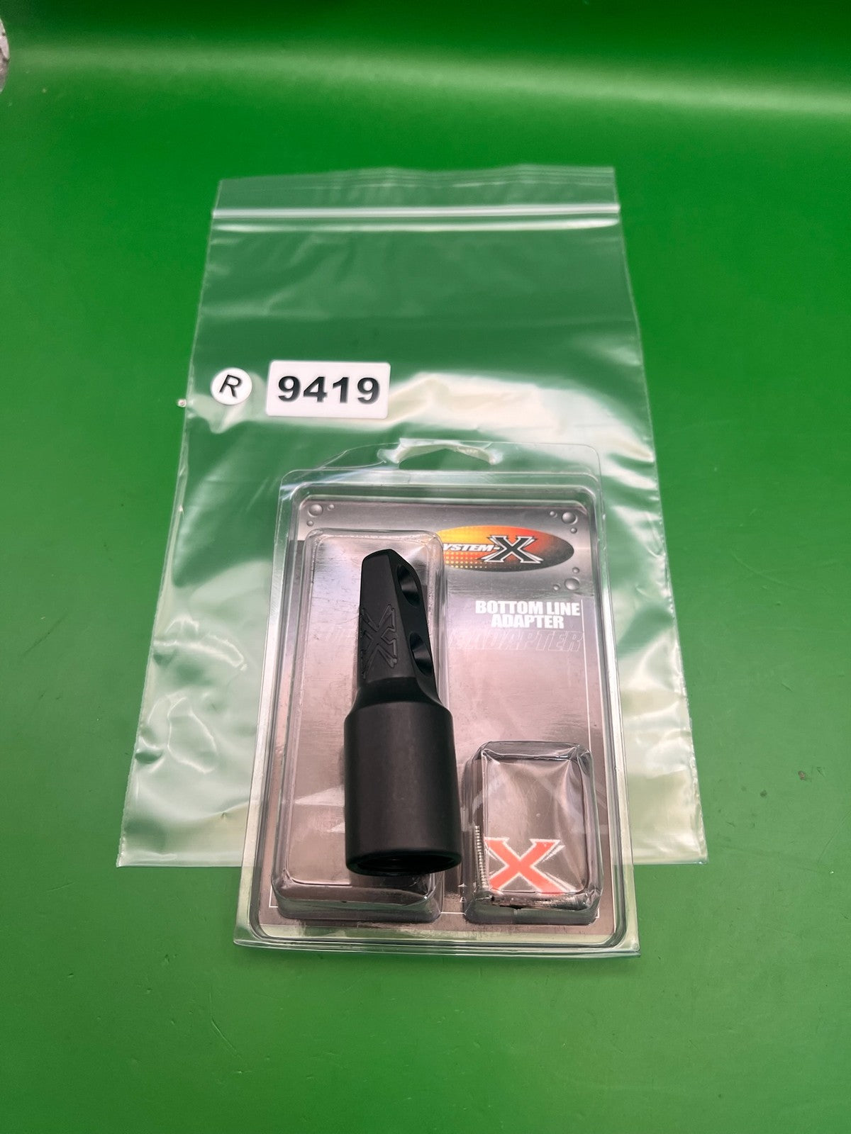 System X NOS Bottom Line Adapter ASA Black Paintball Air System