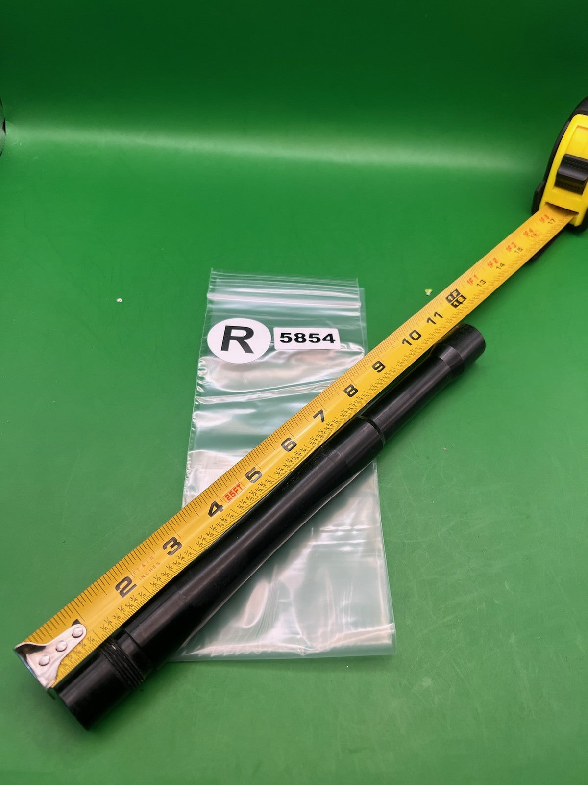 Stock WGP Barrel .690 Back Black - used paintball barrel back - black