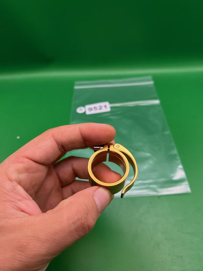 WDP Angel A1 Feedneck Collar Clamp Gold Anodized Aluminum Twist Lock