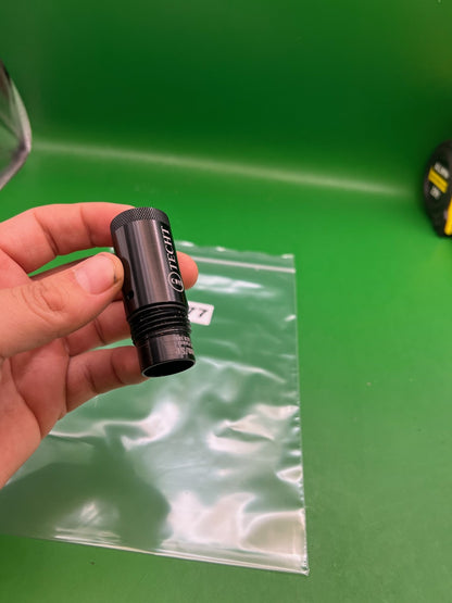 TechT Ion Barrel Adapter - used paintball barrel adapter - black