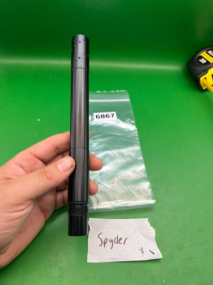 Spyder Paintball Barrel Back Black 12in .684 Bore