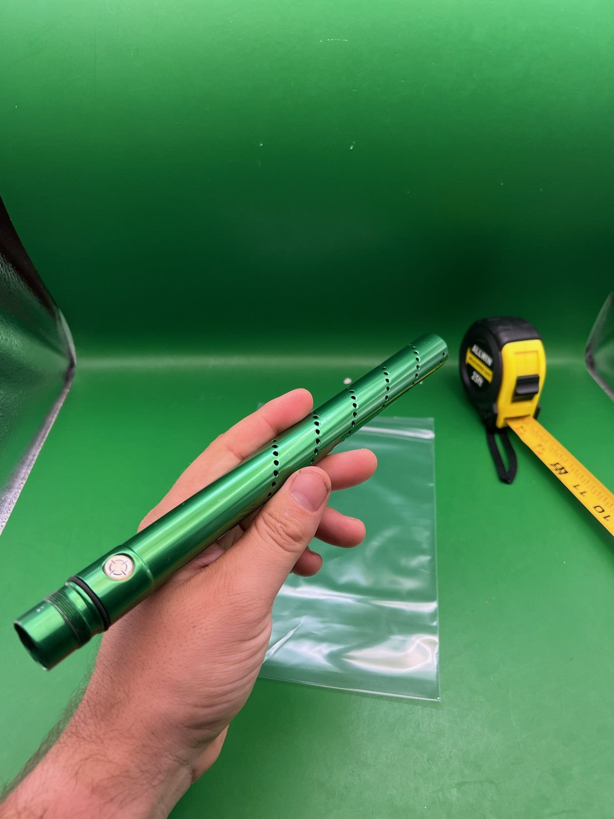 Smart parts Freak Tip Gloss Green - used paintball barrel tip - green gloss anno