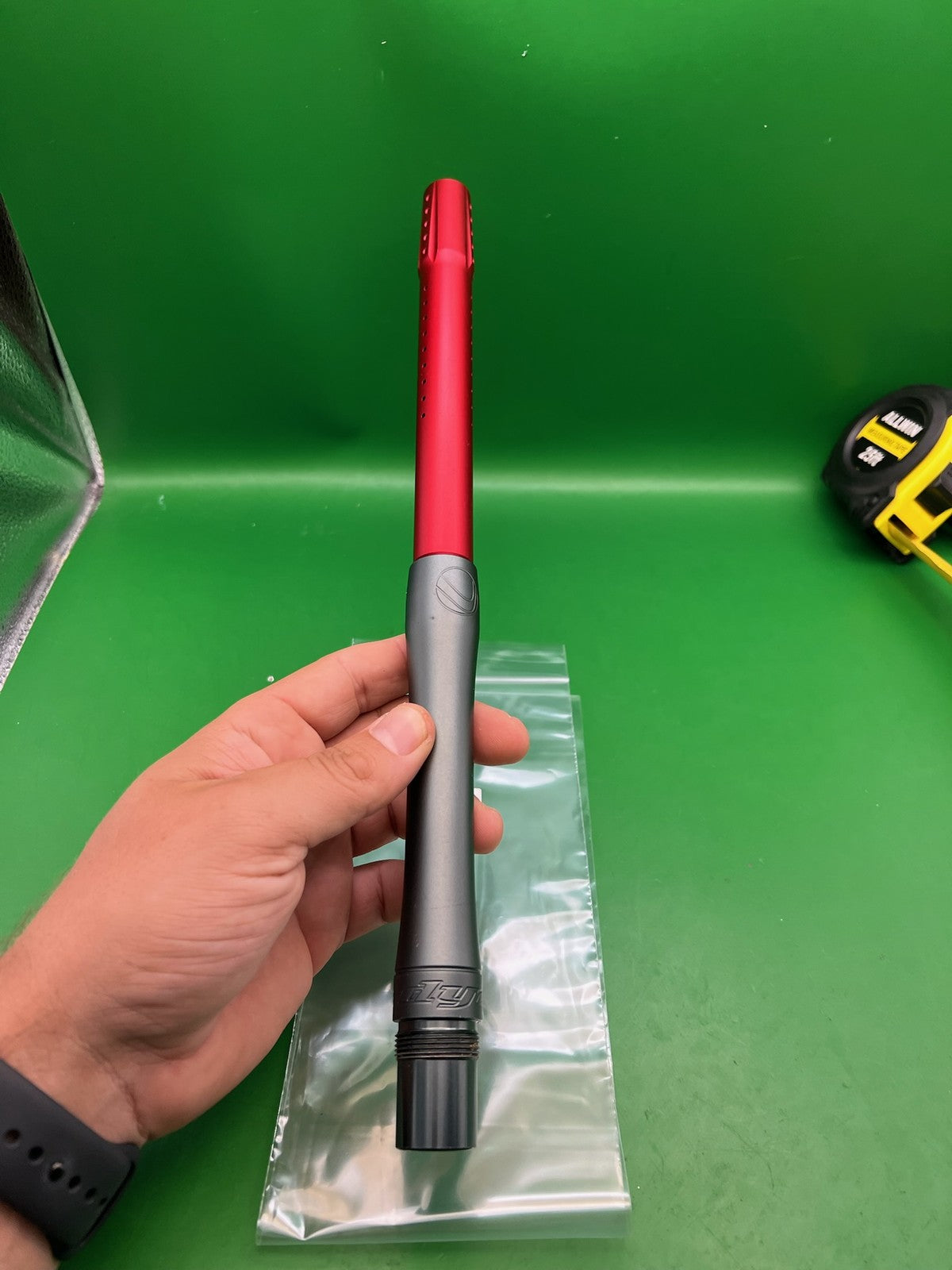 Dye Ultralite (UL) Paintball Barrel 14" 0.686 AC Thread - Grey/Red