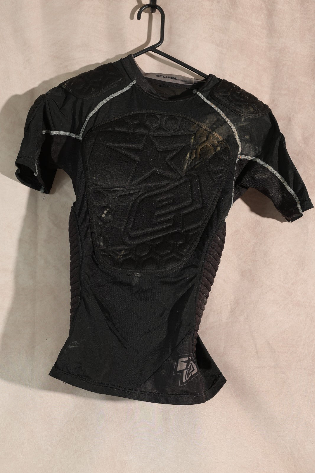 Planet Eclipse Padded Paintball Compression Shirt Black Size Small Protection
