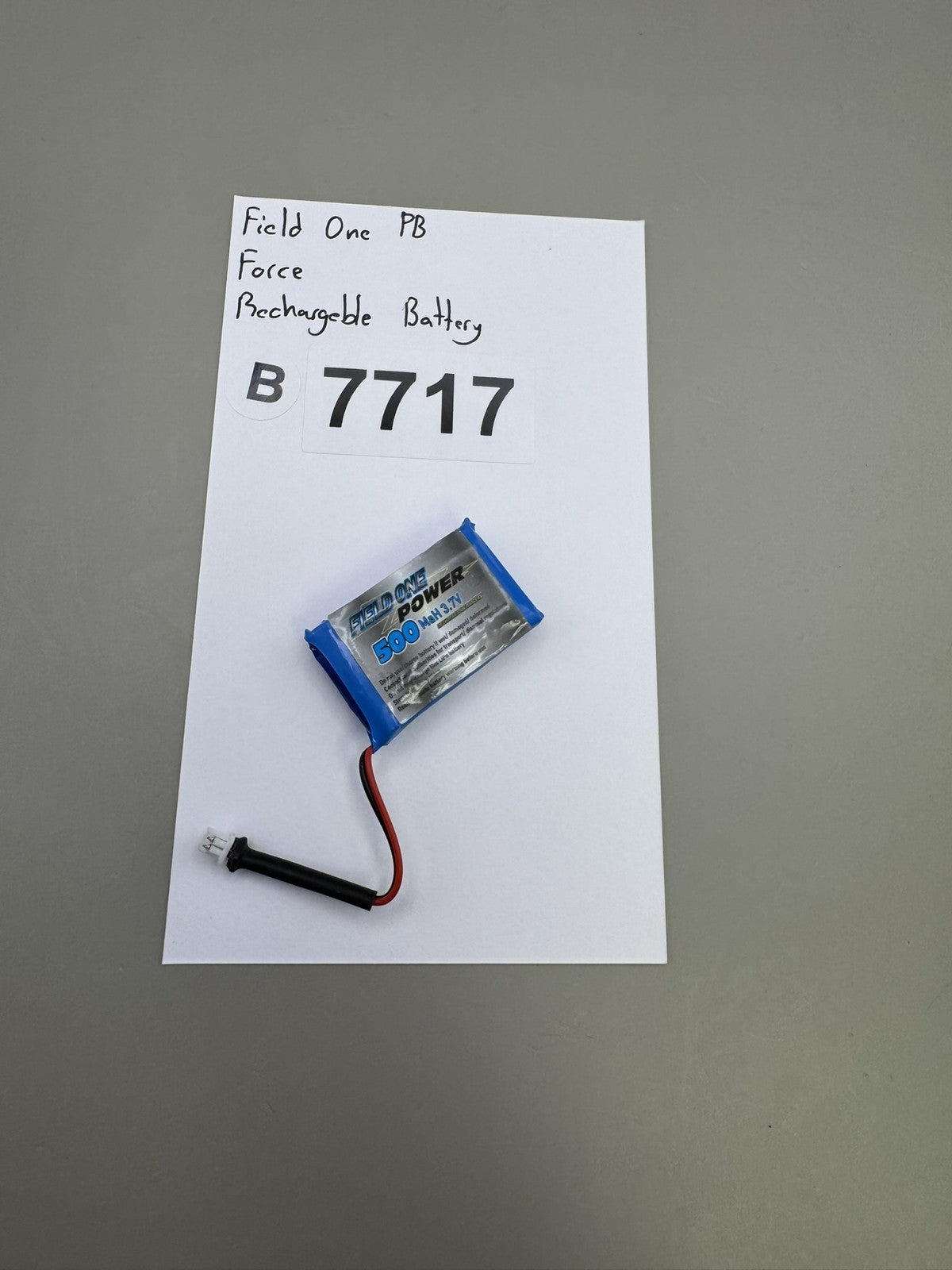 Field One Force Rechargeable LiPo Battery 500mAh 3.7V
