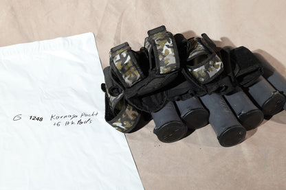 Karnage Paintball Pod Pack Harness Camo with 6 HK Army Pods Bundle