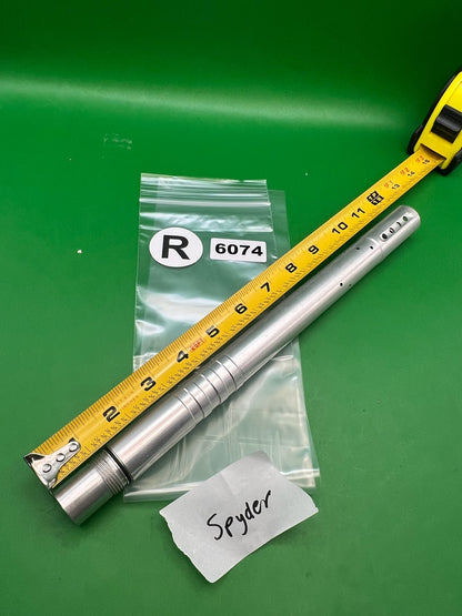 Spyder Thread Aluminum Barrel 12" .684 Silver - used paintball barrel - silver
