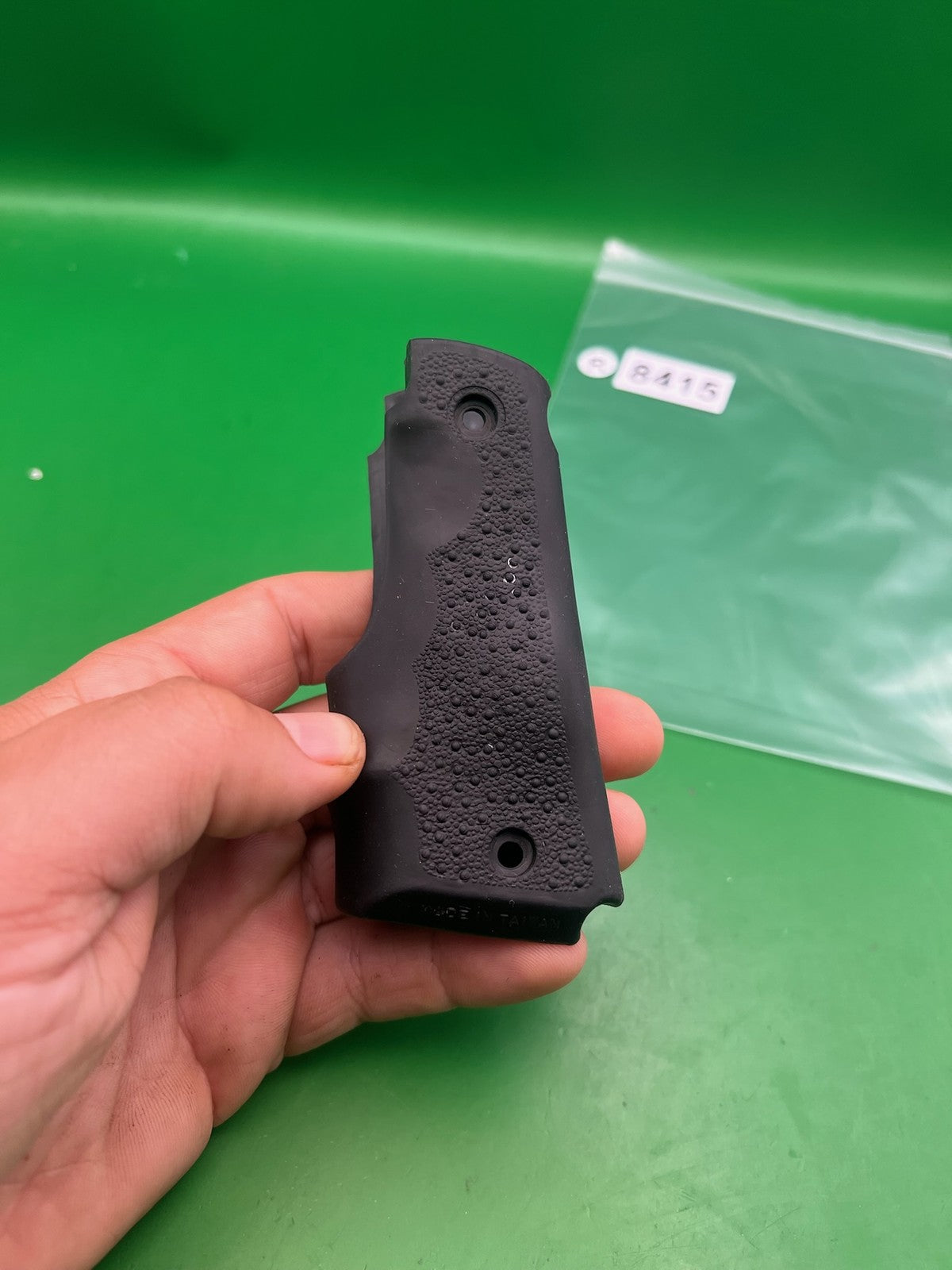 ICD 1911/45 Style Rubber Grip Panels Black Stippled Paintball Marker