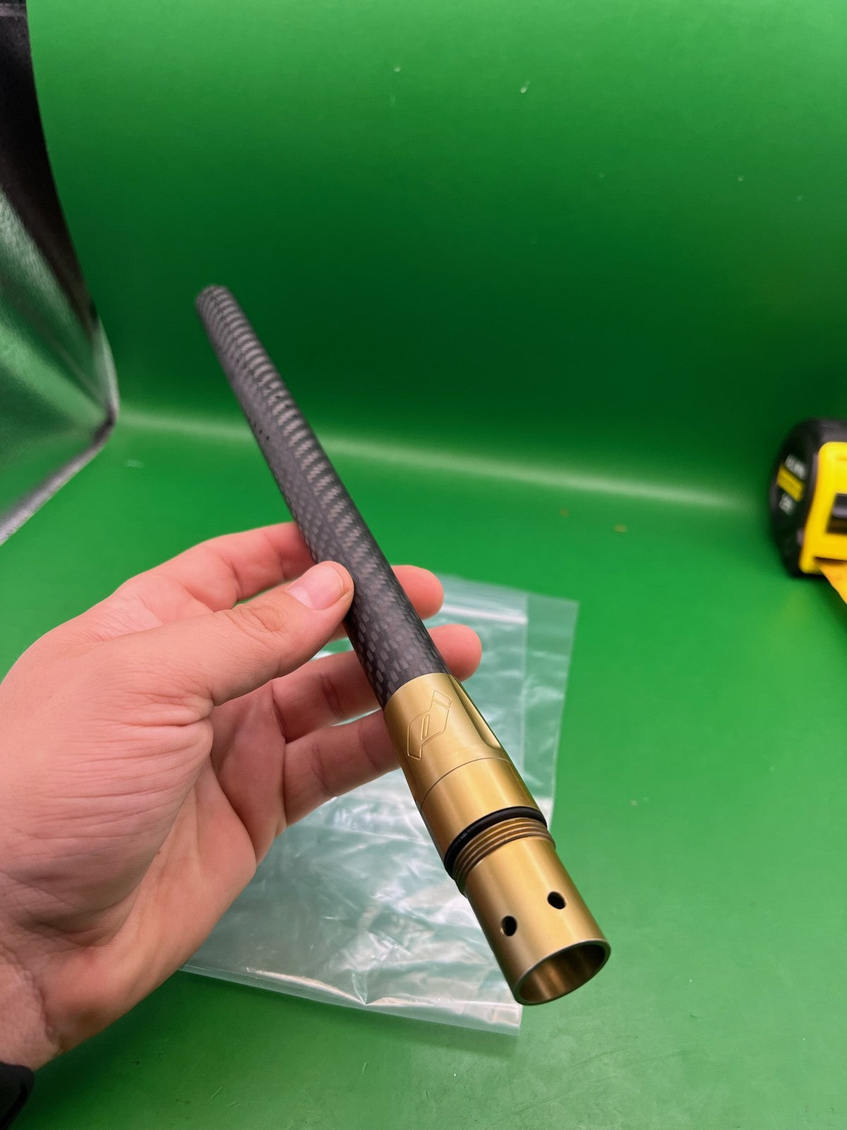 Deadlywind Carbon Fiber Barrel Gold / Carbon 14" Autococker