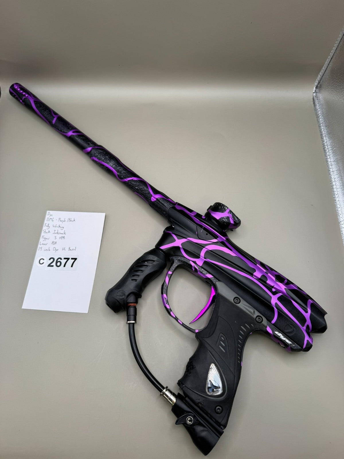 Dye DM6 - Purple/Black - Paintball Marker Fully Working