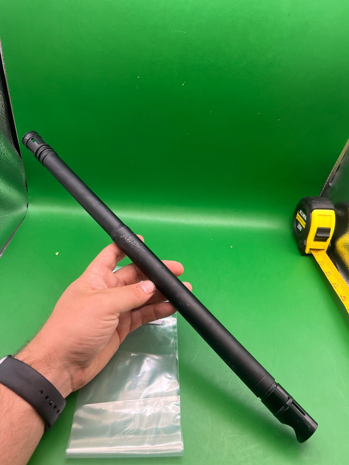 18 Inch Automag Barrel - used paintball barrel - black
