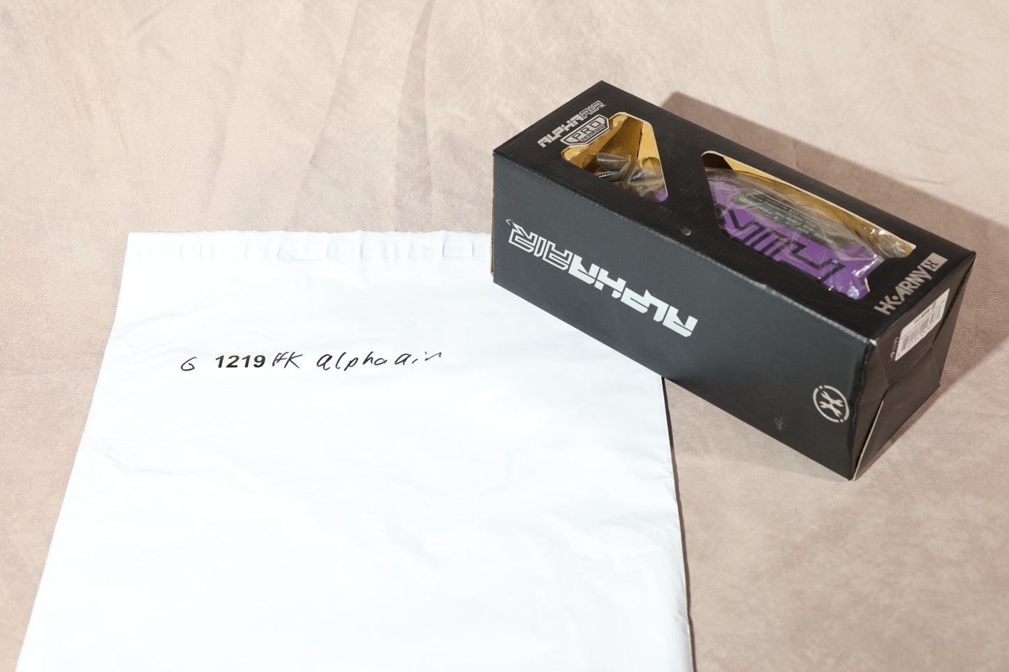 HK Army Alpha Air Pro Paintball Goggle Mask Purple Gold New In Box
