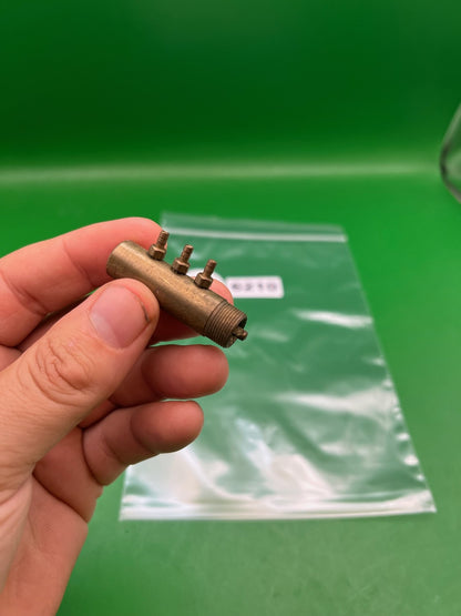 Brass Autococker 3-way - used paintball 3-way valve - brass