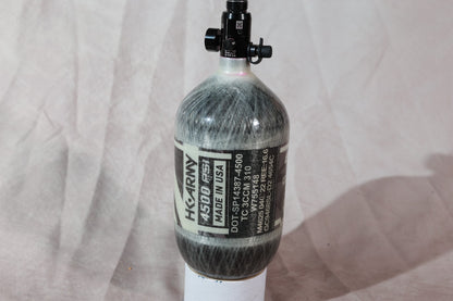 HK Army 68ci Carbon Fiber Paintball Tank With Regulator and Cover