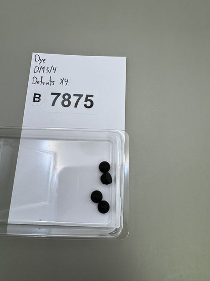 Dye DM3 DM4 Ball Detents Black Set of 4