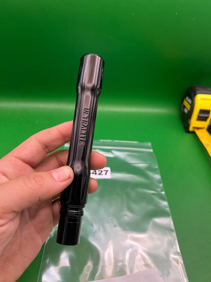 Spyder Ultralite Barrel Back Black .688 Bore - used paintball barrel back - black