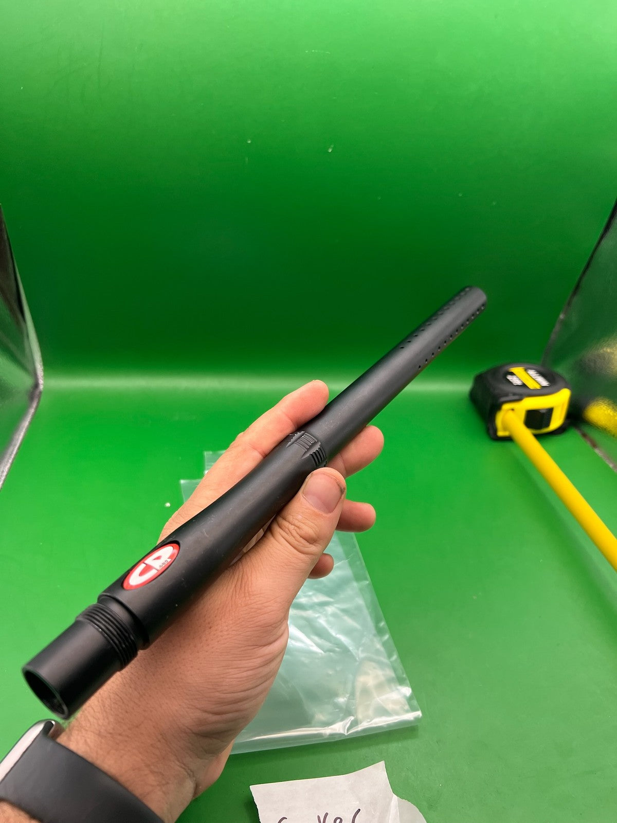 CP Custom Products Autococker Barrel 14in Black - used paintball barrel - black