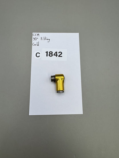 CCM 90Â° Fitting Gold