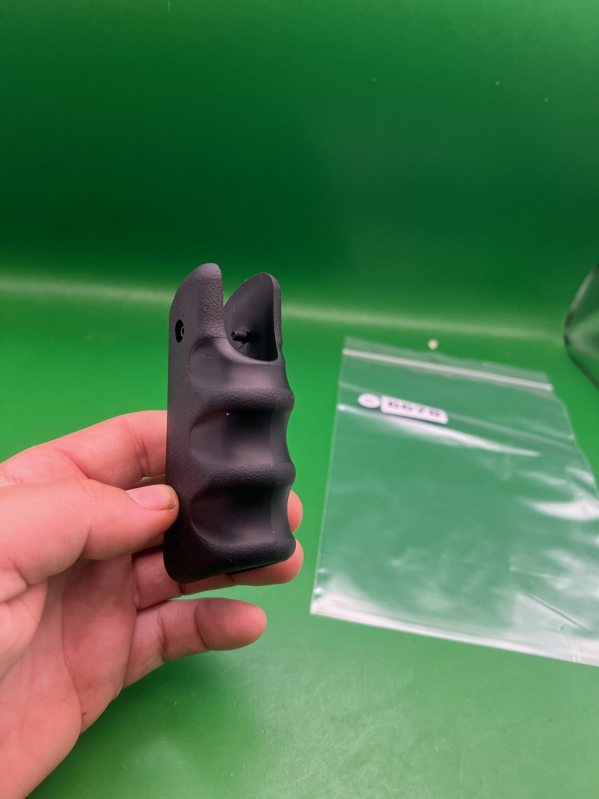 45* Grooved Autococker Grips - used paintball grip panel - black