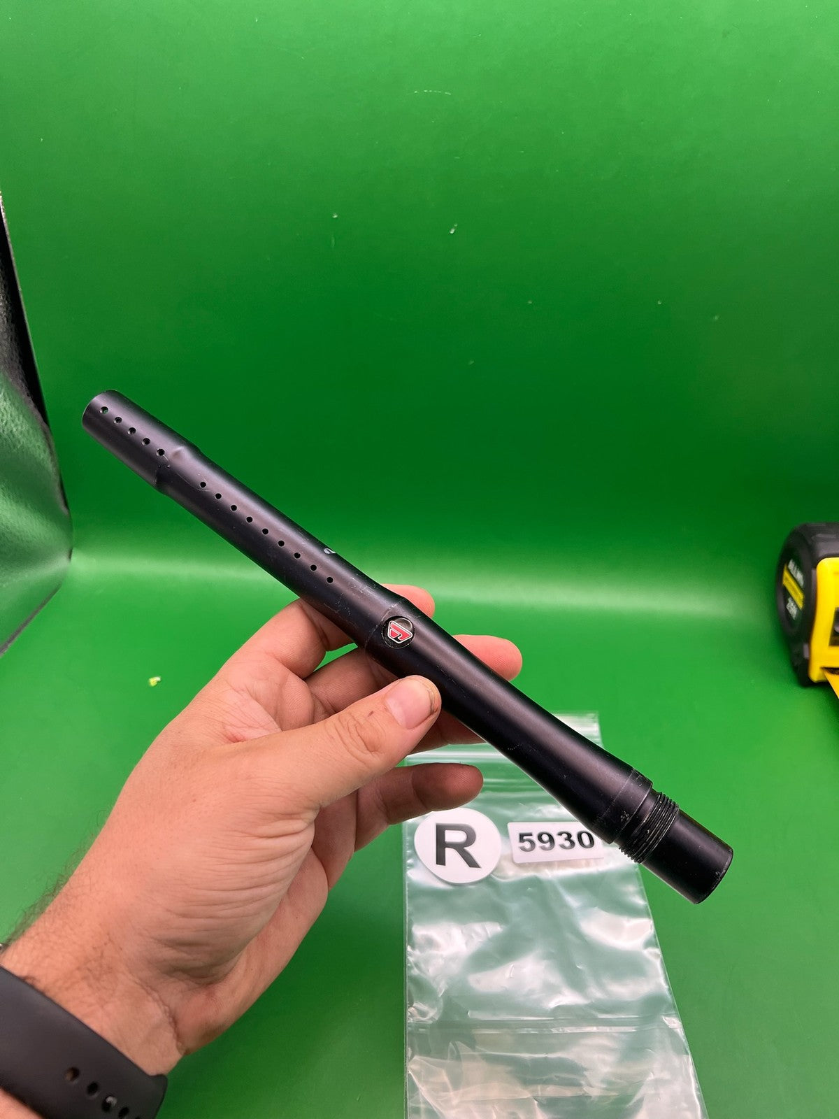 Proto Stock Autococker Barrel - used paintball barrel - black