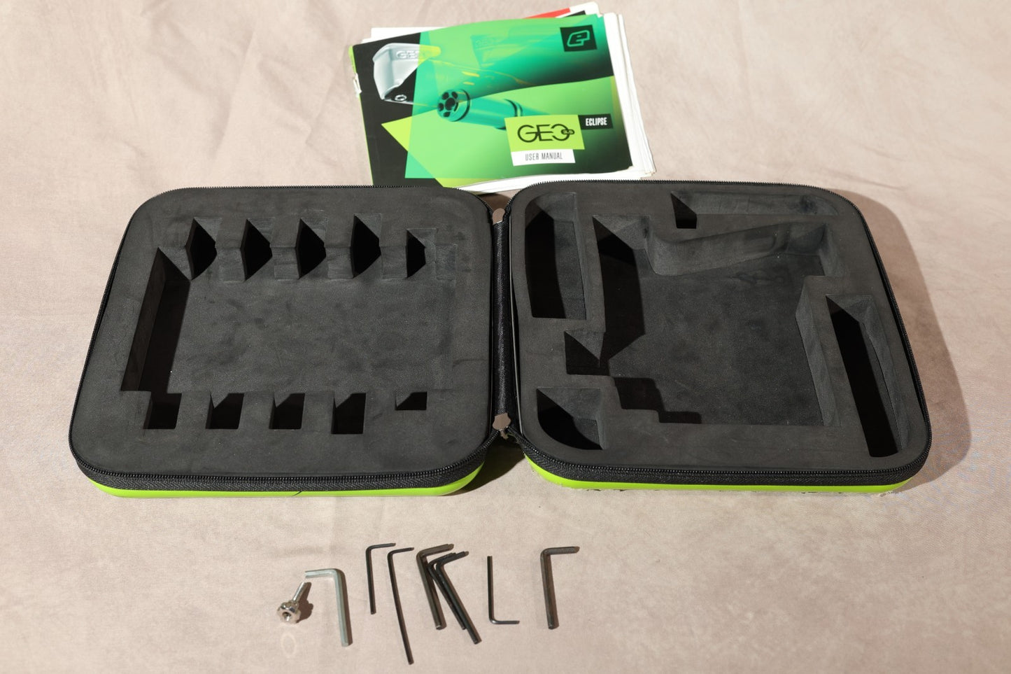 Planet Eclipse Paintball Marker Case Lime Green Hard Shell Zippered Storage