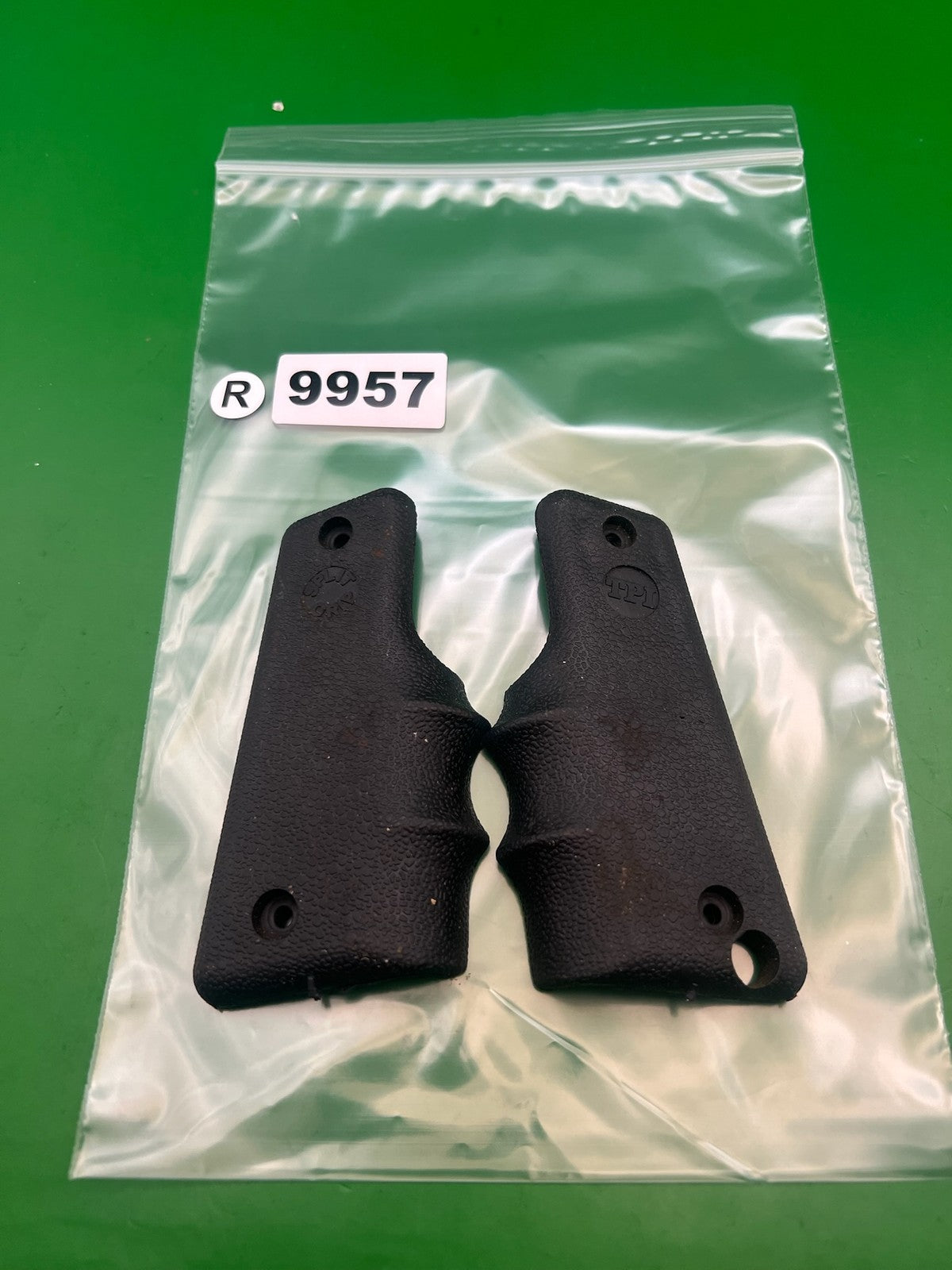 45 Paintball Rubber Split Grips Black