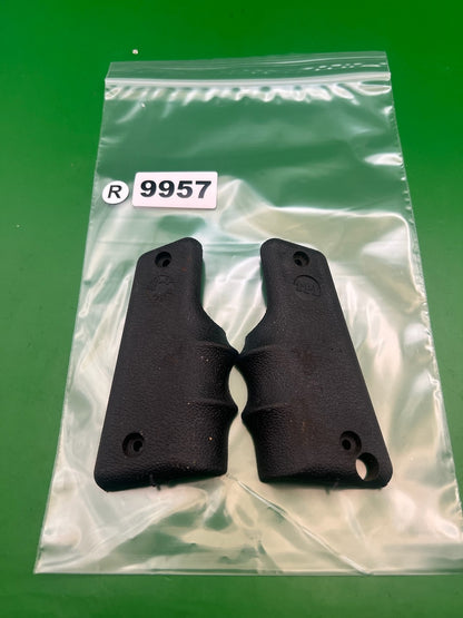 45 Paintball Rubber Split Grips Black