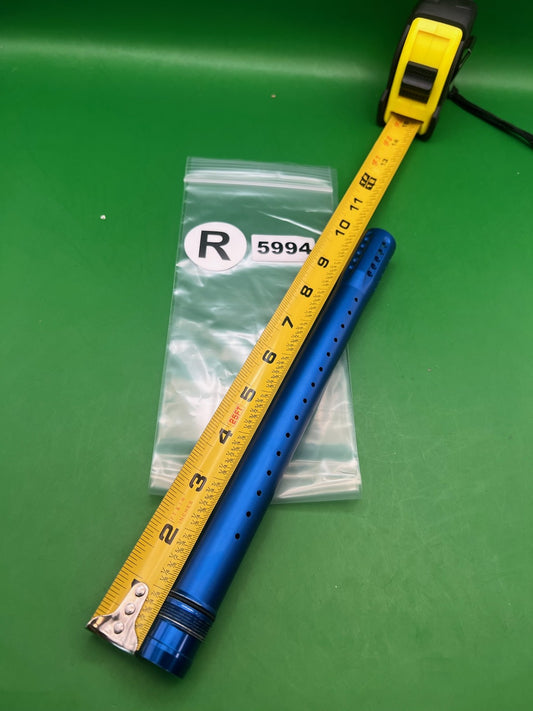 18 Inch Dye Ultralight Tip Blue - used paintball barrel tip - blue anno