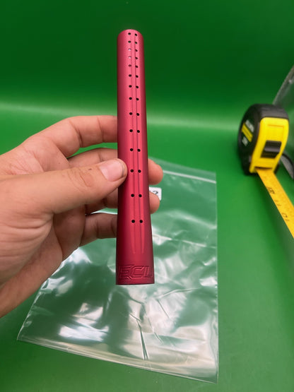 Planet Eclipse Shaft Tip - used paintball barrel tip - red anno