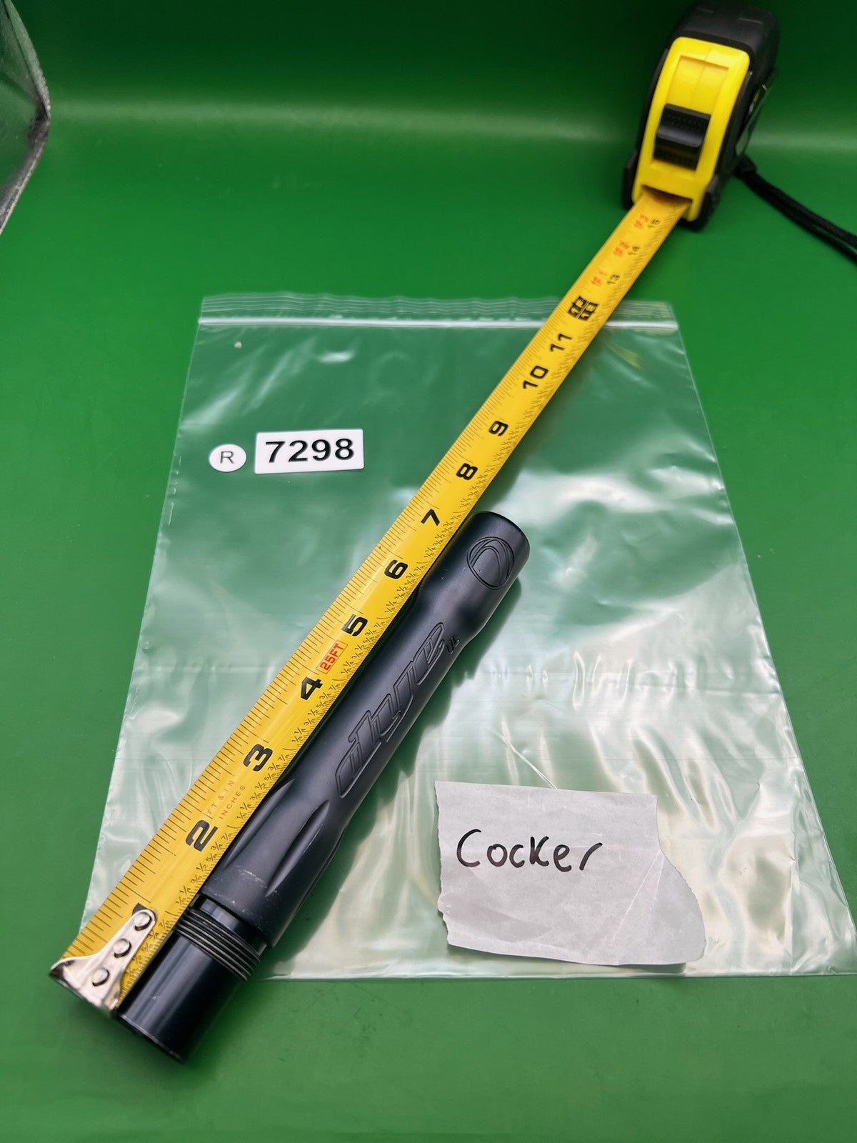 Dye UL Barrel Back .688 Bore Autococker Thread Dust Black 8"