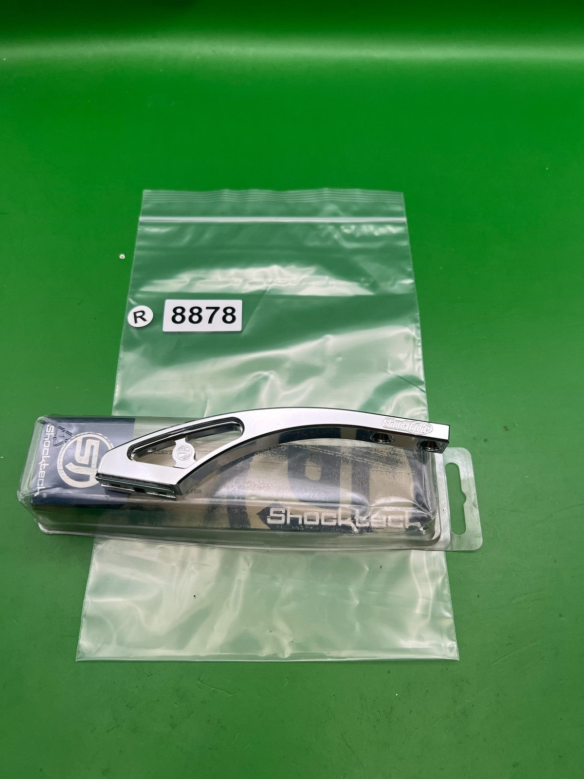 Shocktech ASA Drop Forward Chrome Silver Aluminum Paintball Rail
