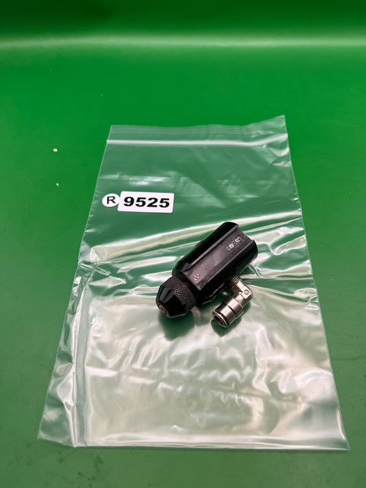Custom Products CP ASA Black Gloss Knurled Knob w/ Elbow Fitting