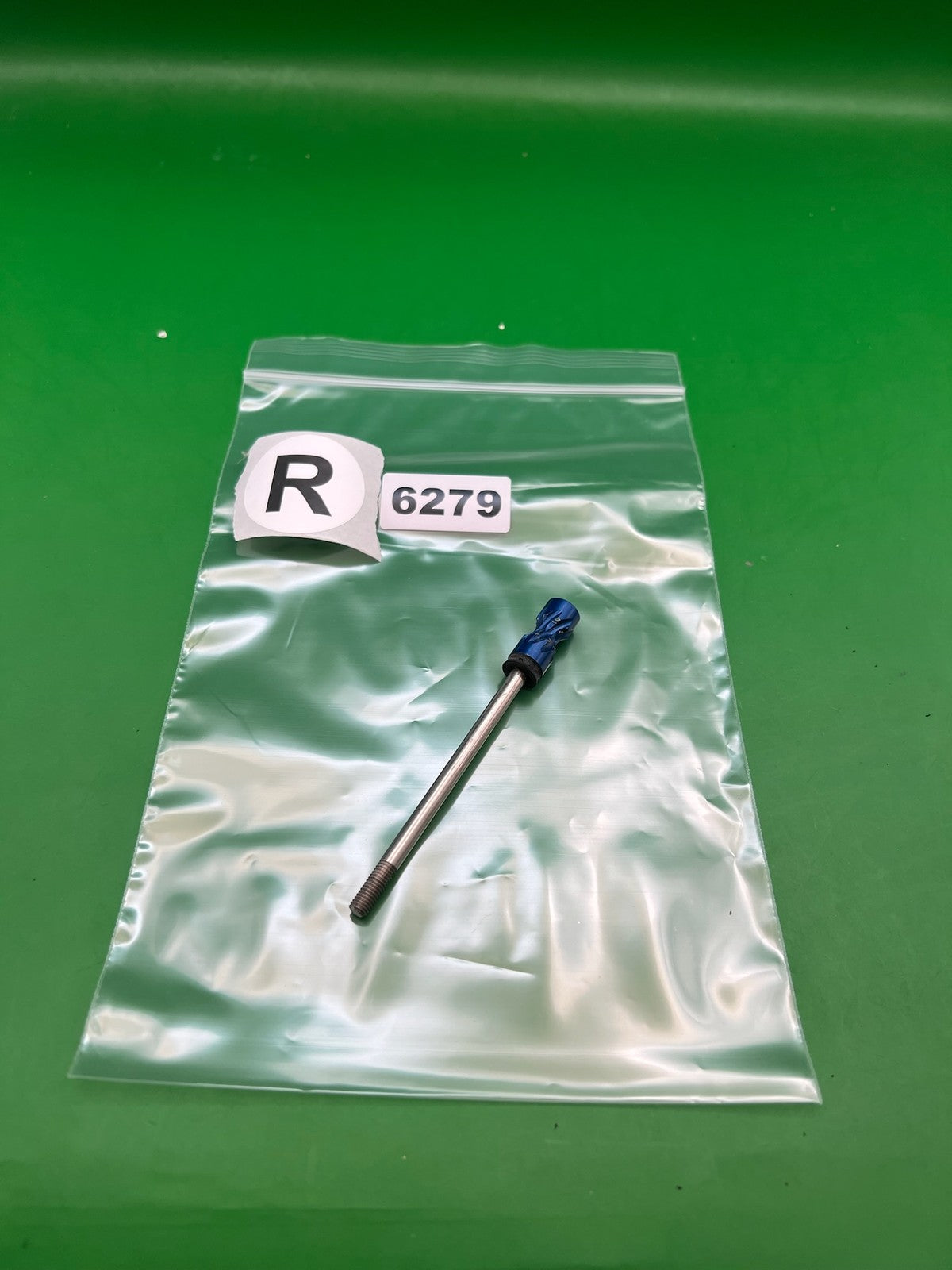 Blue Autococker Cocking Rod - used paintball cocking rod - blue anno / stainless
