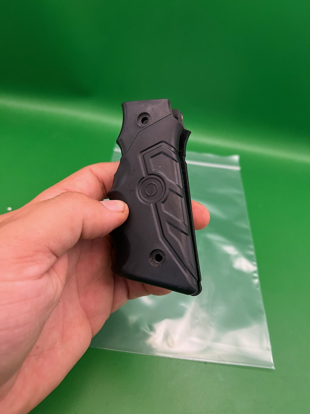 Smart Parts 45/1911 Style Grip Panels Matte Black Rubber Paintball